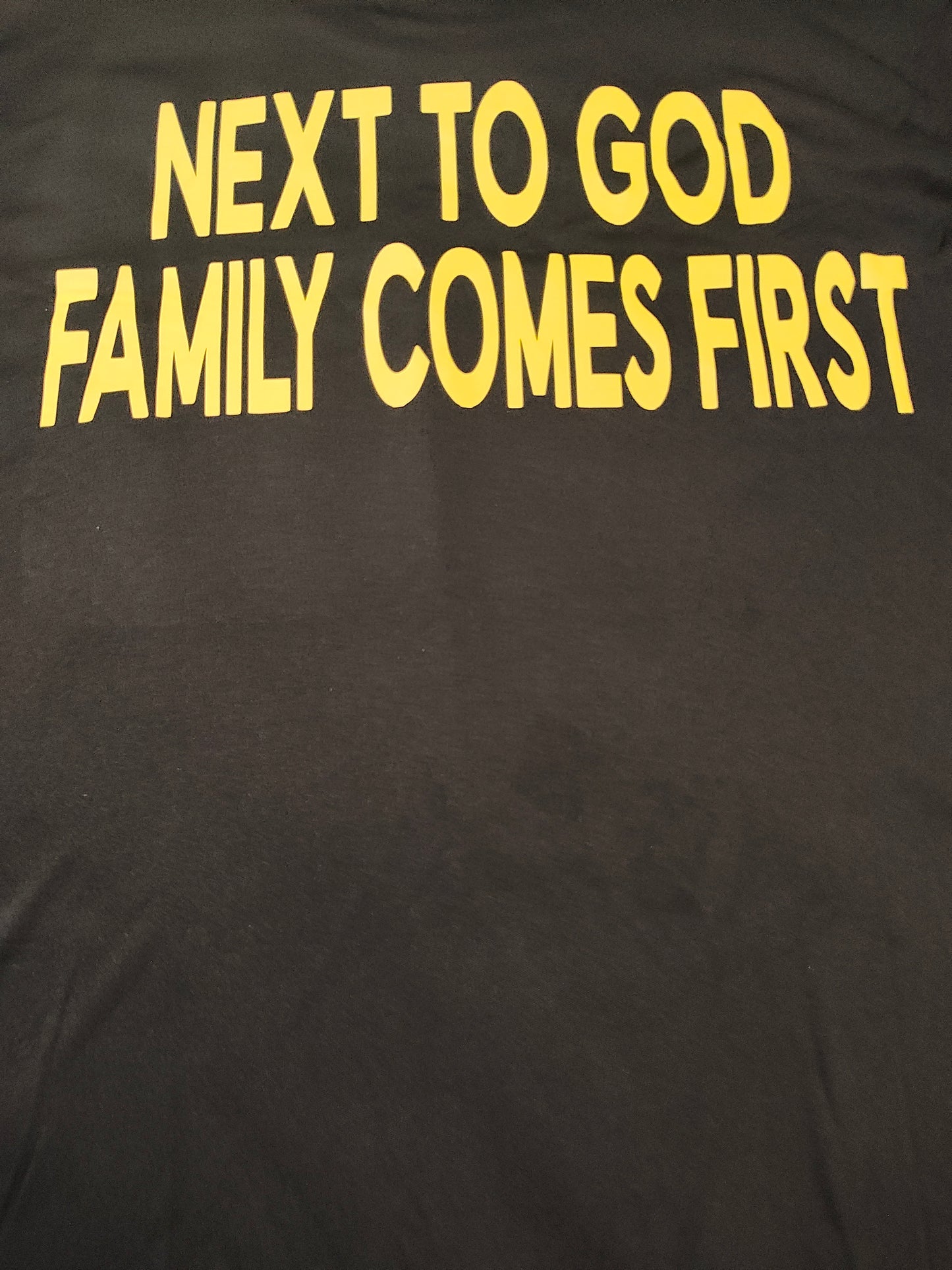 Black Family Logo - Next To God Family Comes First