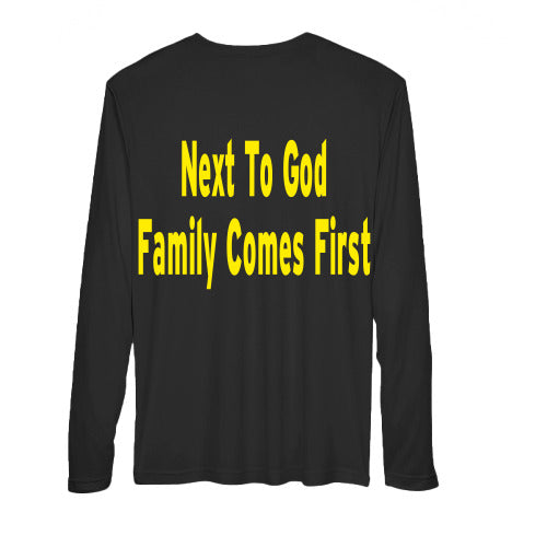 Black Family Logo - Next To God Family Comes First