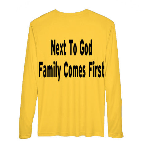 Gold Family Logo - Next To God Family Comes First