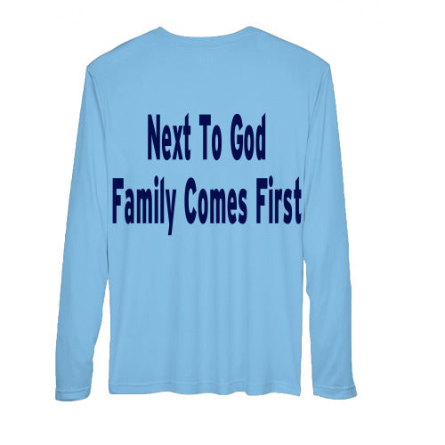 Light Blue Family Logo - Next To God Family Comes First