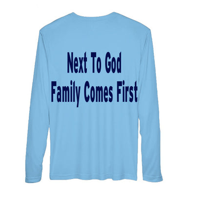 Light Blue Family Logo - Next To God Family Comes First