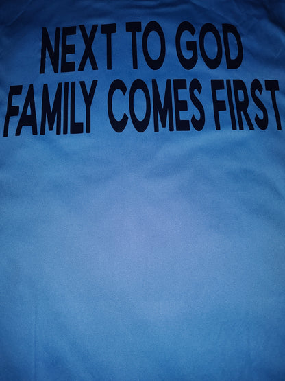 Light Blue Family Logo - Next To God Family Comes First