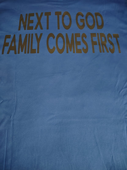 Royal Blue Family Logo - Next To God Family Comes First