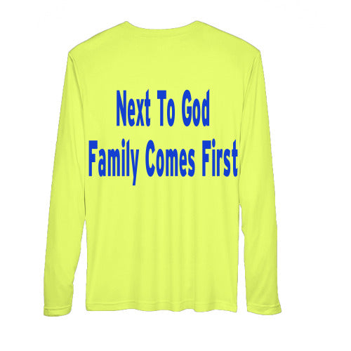 Safety Yellow Family Logo - Next To God Family Comes First