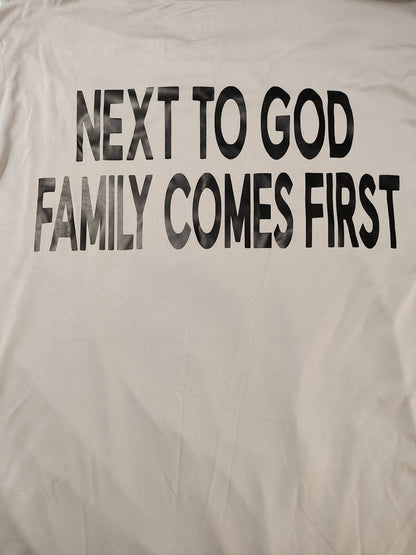Silver Family Logo - Next To God Family Comes First