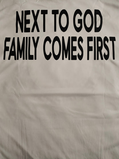 White Family Logo - Next To God Family Comes First